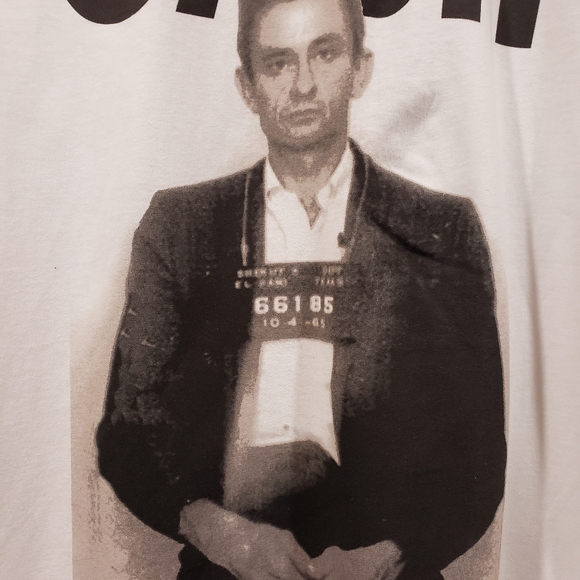 Johnny Cash NWOT mugshot graphic t-shirt - Picture 4 of 9
